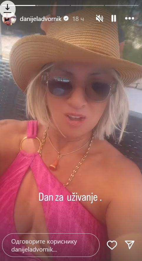 Danijela Dvornik na letovanju