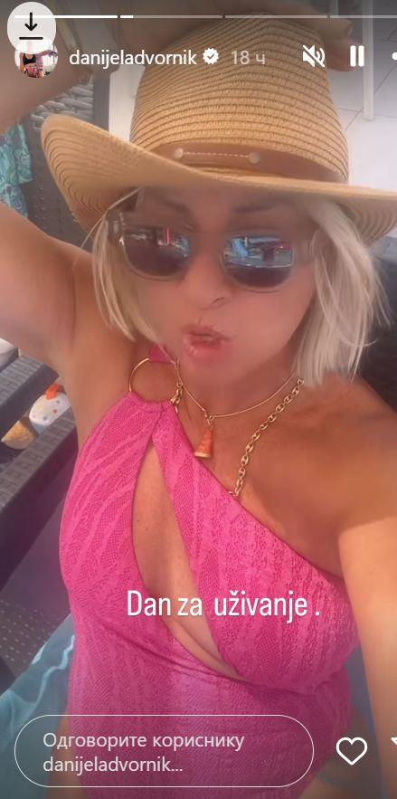 Danijela Dvornik na letovanju