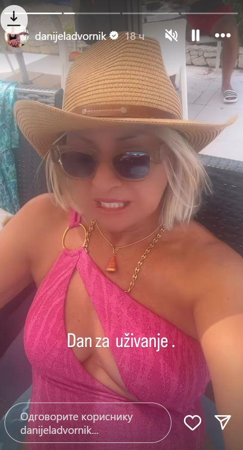 Danijela Dvornik na letovanju