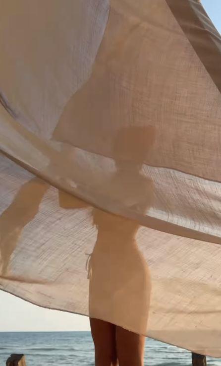 Anđela Đuričić na plaži