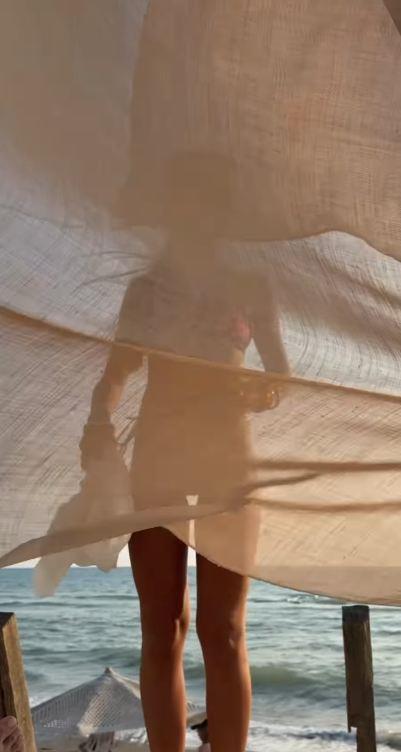 Anđela Đuričić na plaži