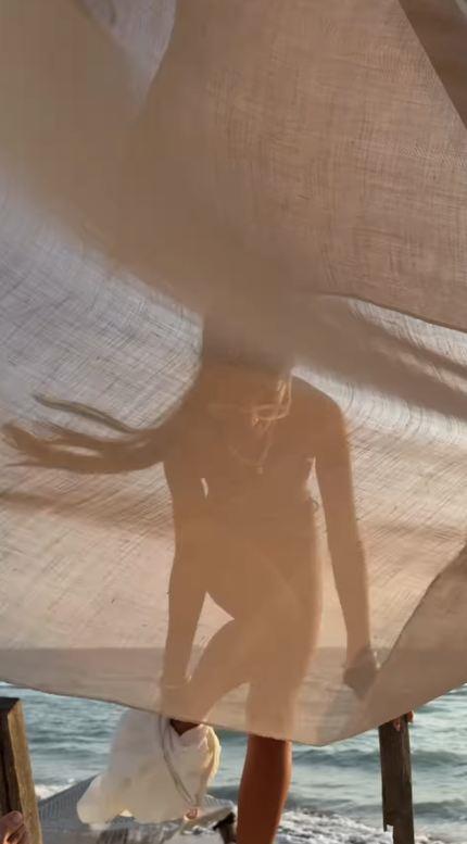 Anđela Đuričić na plaži