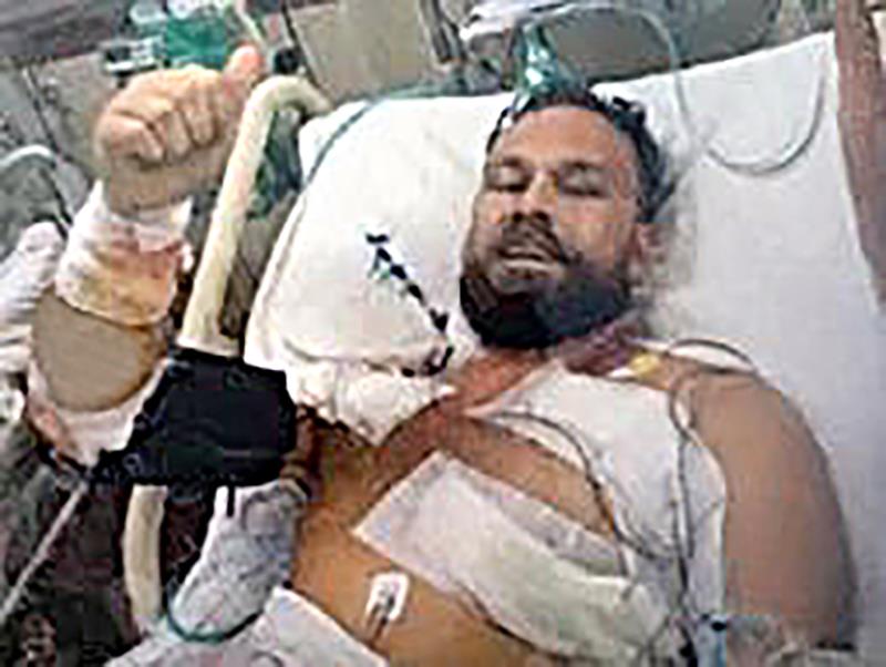 Radoje Zvicer u bolnici posle ranjavanja u Ukrajini