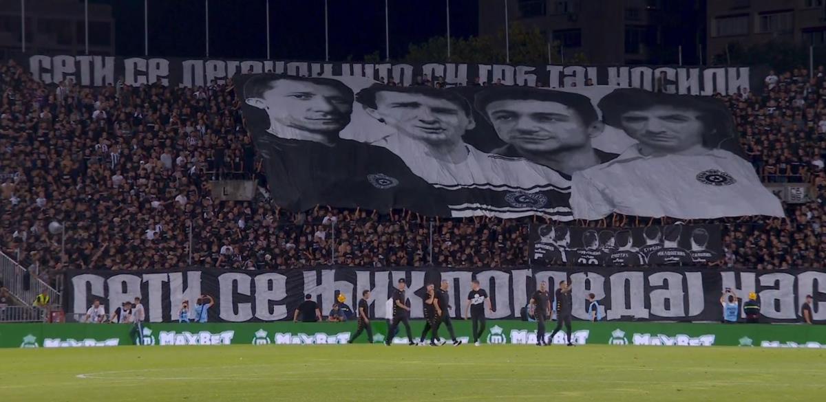 Grobari na utakmici protiv Hibernijana