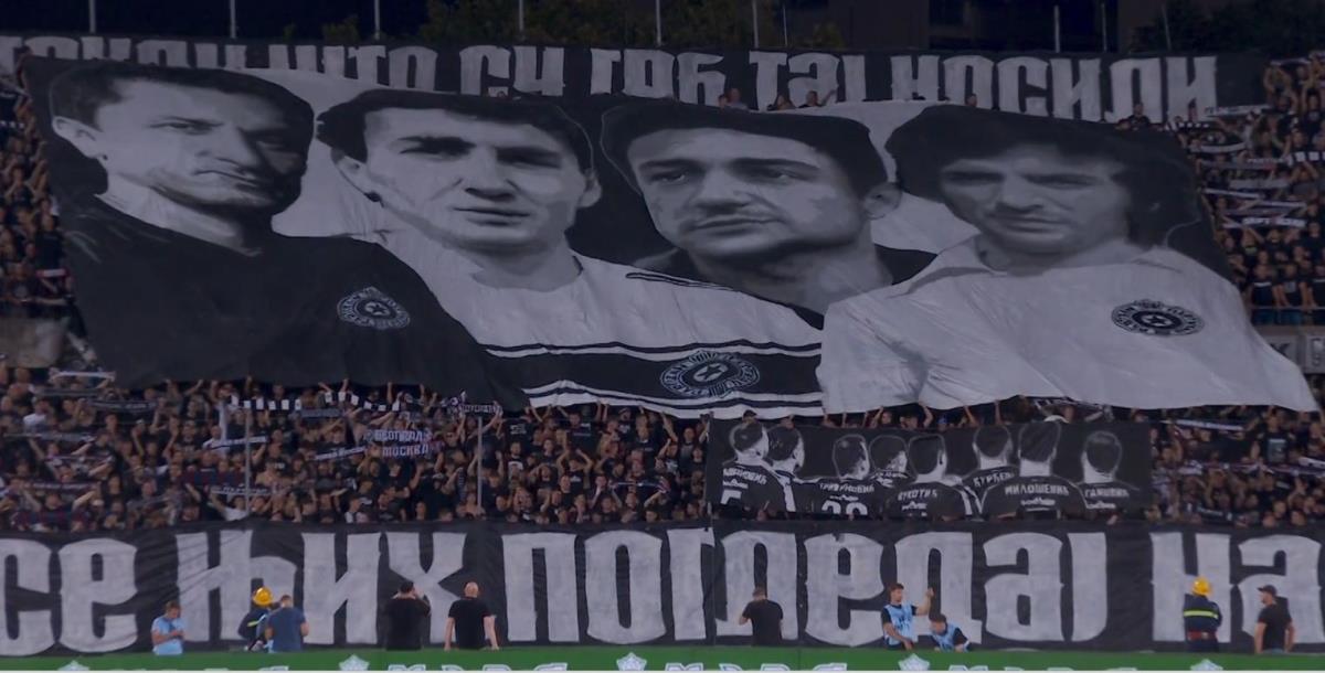 Grobari na utakmici protiv Hibernijana