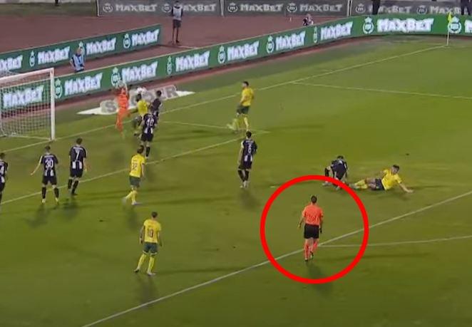 Filip Faruđa, glavni sudija meča Partizan - Hibernijan