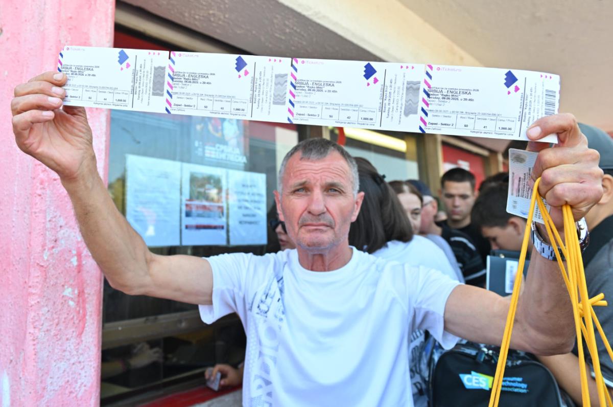 Prodaja karata za utakmicu Srbija - Engleska