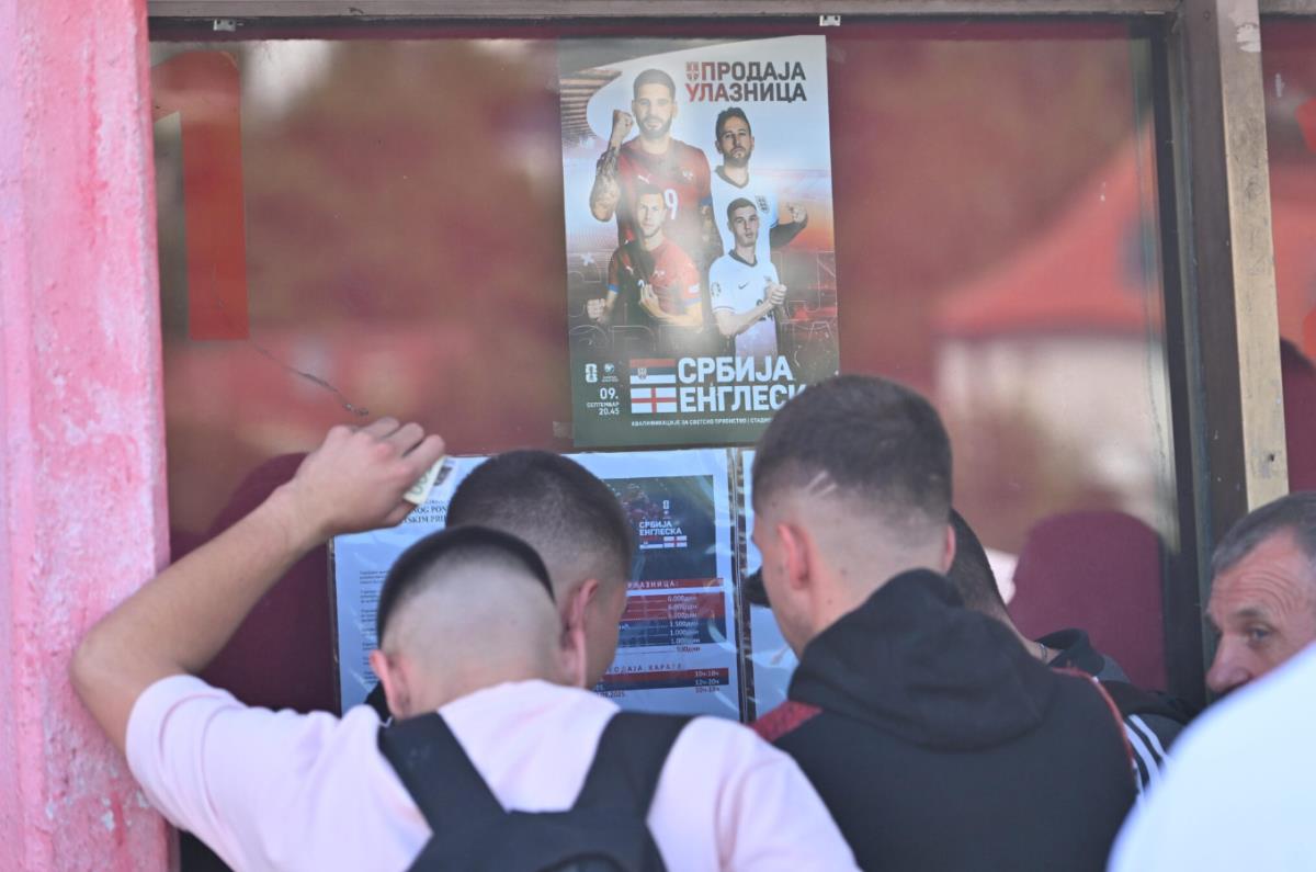Prodaja karata za utakmicu Srbija - Engleska