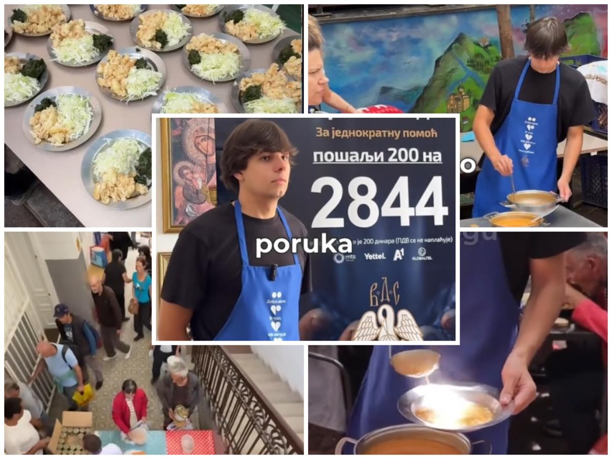 Tiktoker Luka Alerić postao volonter u crkvenoj kuhinji