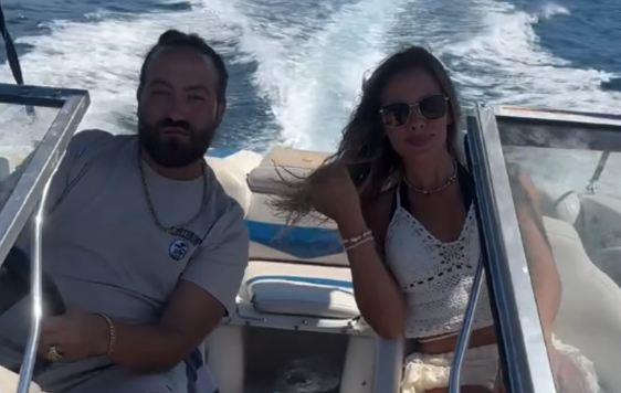 Stefan Đurić Rasta i Marija Balaban na gliseru