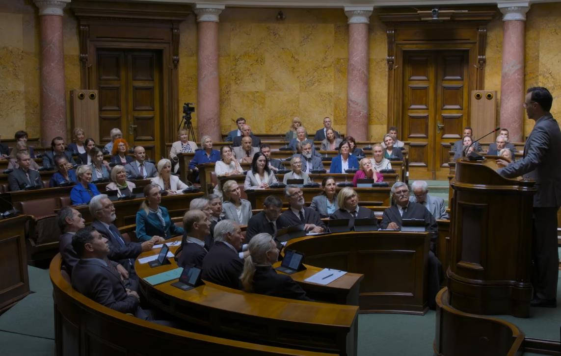 Glumci iz serije “The Librarians: The Next Chapter” u sceni iz Beograda