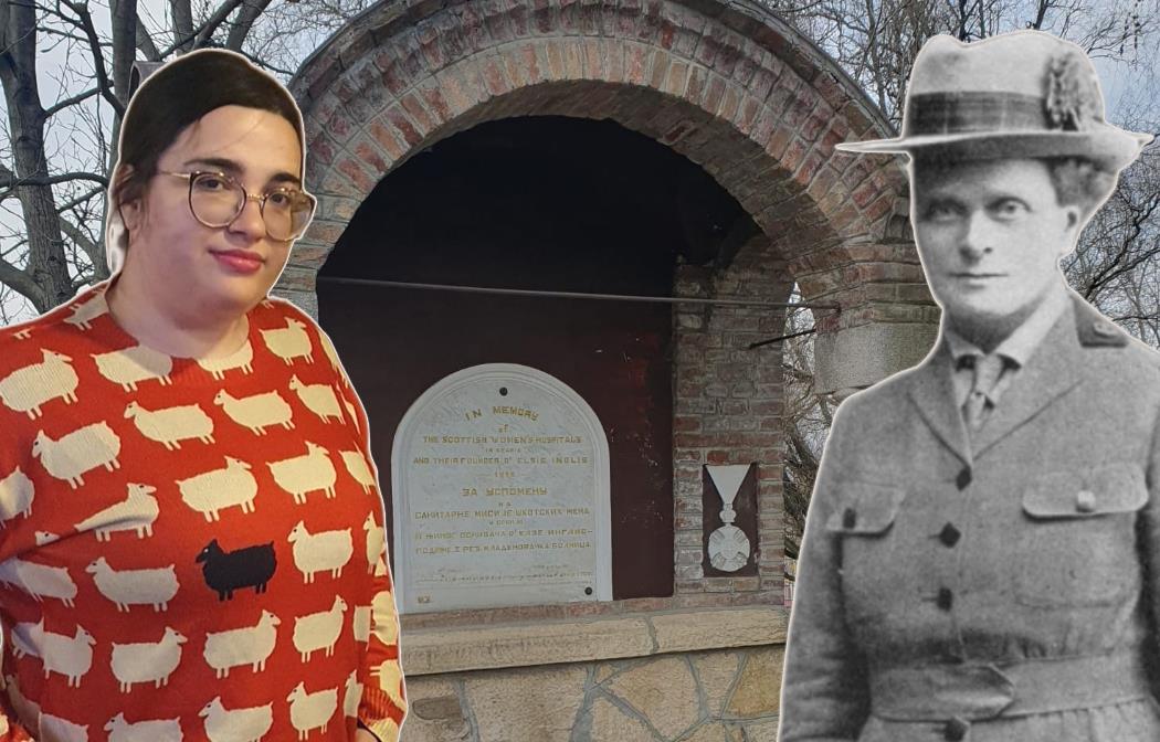 Anja Gretić, Elsi Inglis, spomen-česma Crkvenac u Mladenovcu