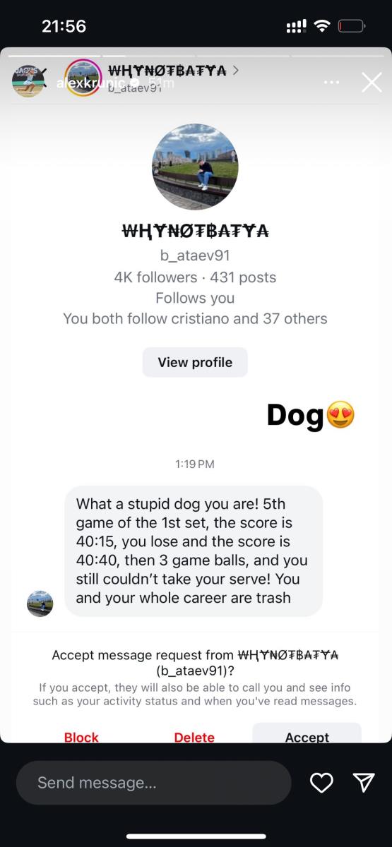 Pretnje smrću Aleksandri Krunić