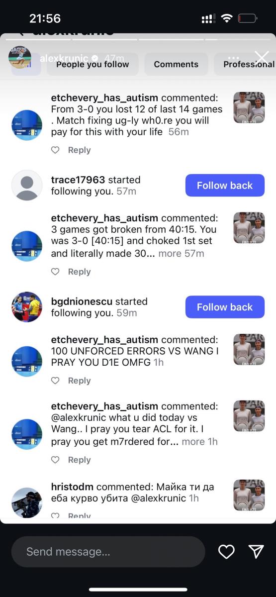 Pretnje smrću Aleksandri Krunić