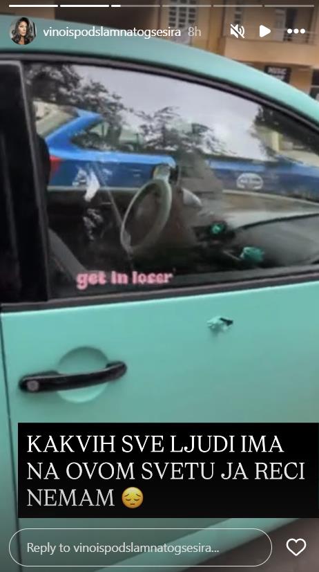 Andrijani Stojanović Cici uništili automobil