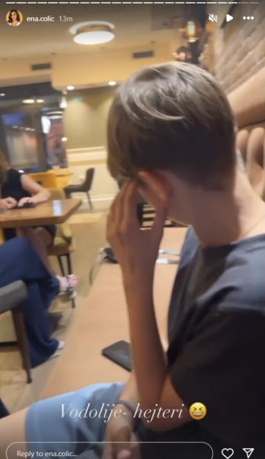 Ena Čolić izvela Jovana Pejića i sina na večeru