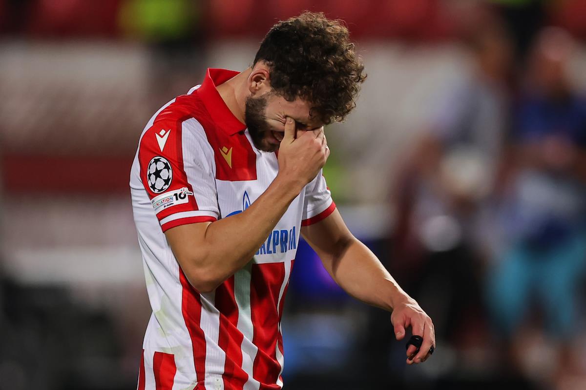 Fudbaleri Crvene zvezde posle meča protiv Pafosa