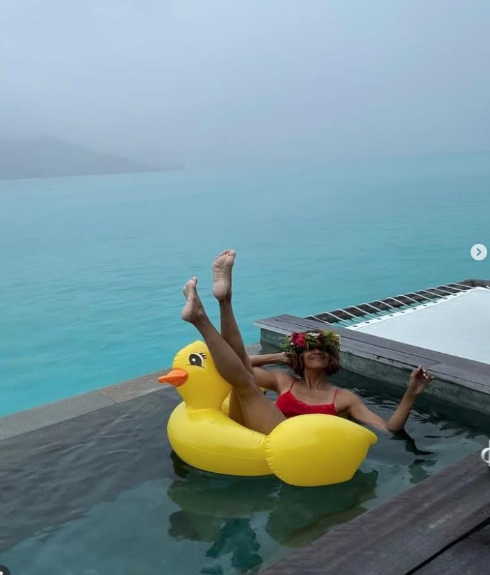 Hale Beri uživa na Maldivima