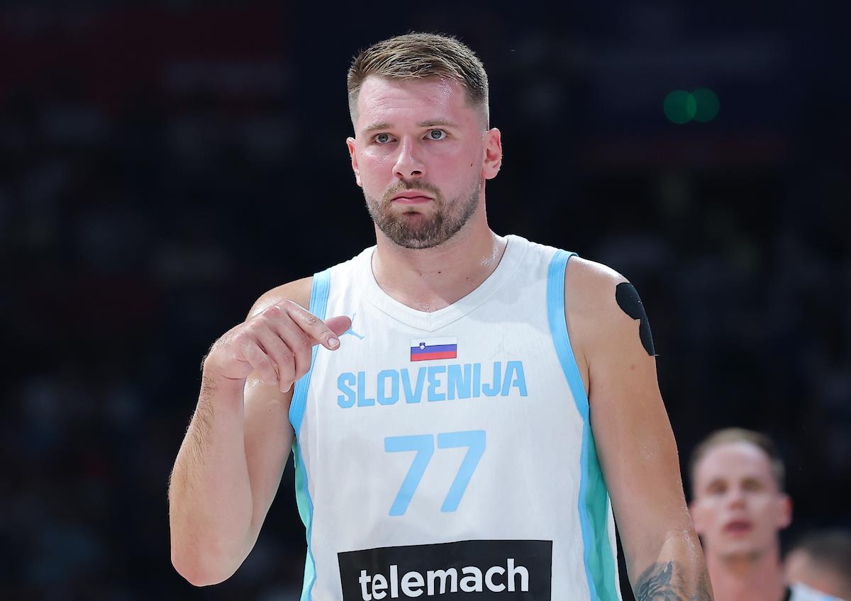 Luka Dončić na meču Srbija - Slovenija