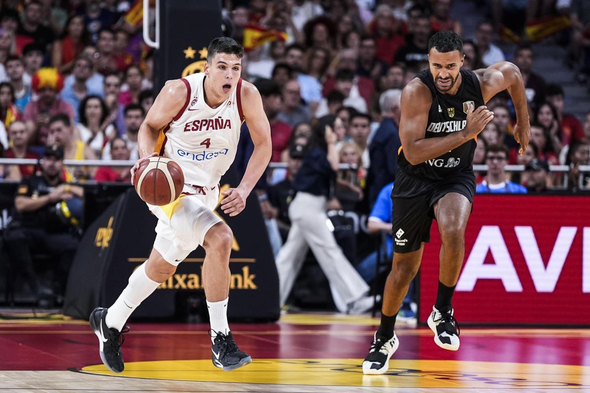 Košarkaška reprezentacija Španije detalji sa meča protiv Nemačke