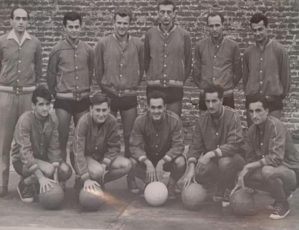 Nebojša Popović i košarkaši Crvene zvezde