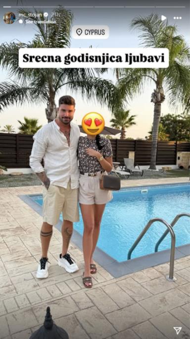 MC Stojan proslavlja godišnjicu sa verenicom