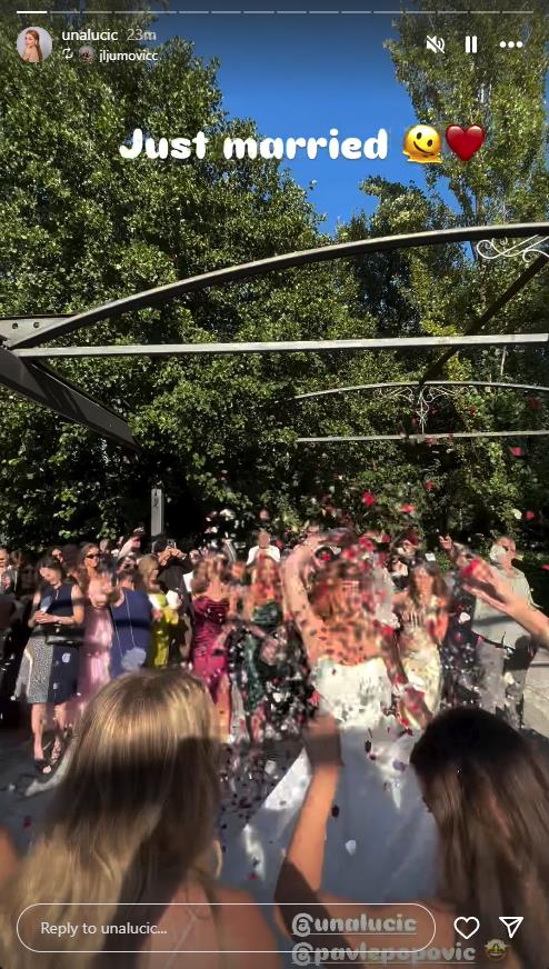 Venčanje Une Lučić i Pavla Popovića