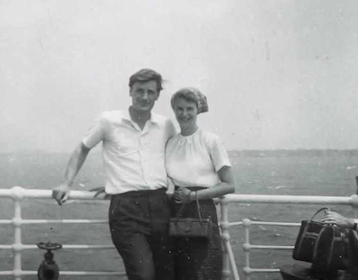 Silvija Plat i Ted Hjuz na početku braka