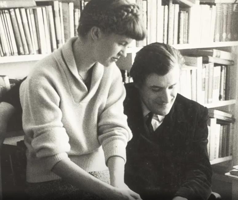 Silvija Plat i Ted Hjuz na početku braka