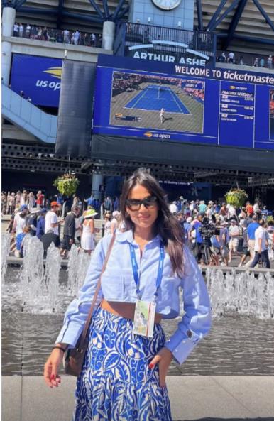 Viktor Tricki sa suprugom na US Openu