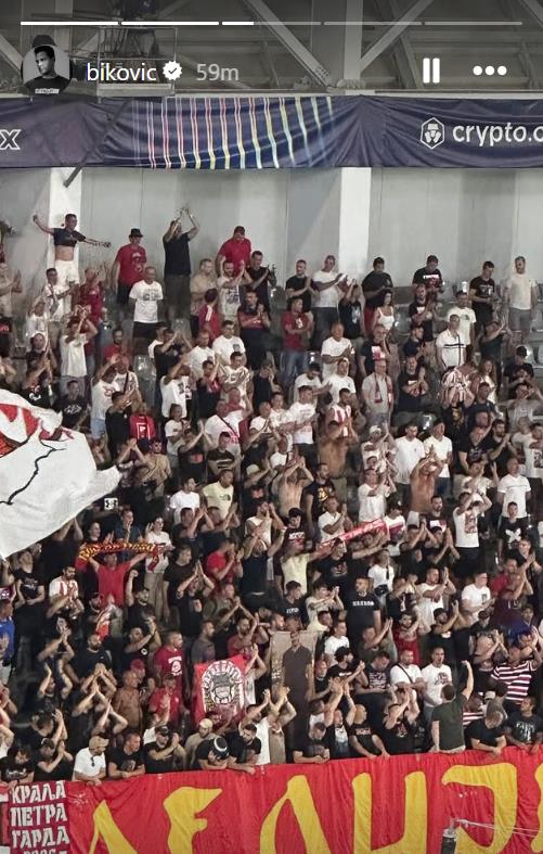 Miloš Biković na utakmici