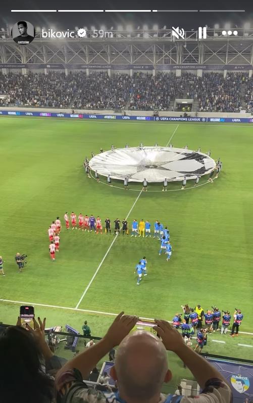 Miloš Biković na utakmici