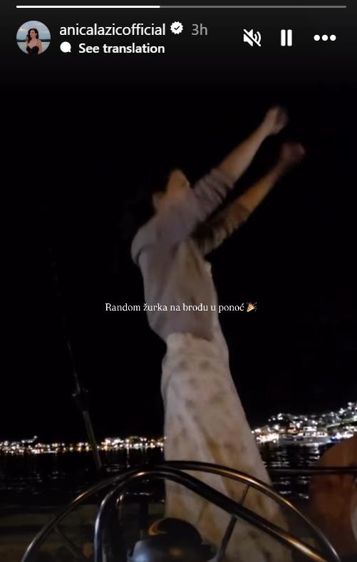 Anica Lazić na brodu
