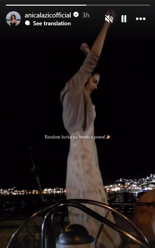 Anica Lazić na brodu