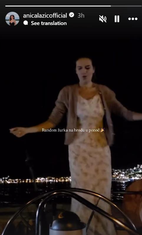 Anica Lazić na brodu