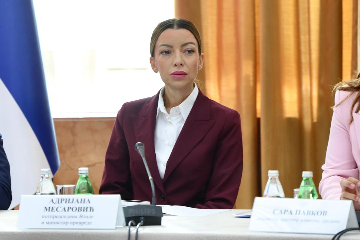 Adrijana Mesarović na svečanoj sednici Vlade Republike Srbije