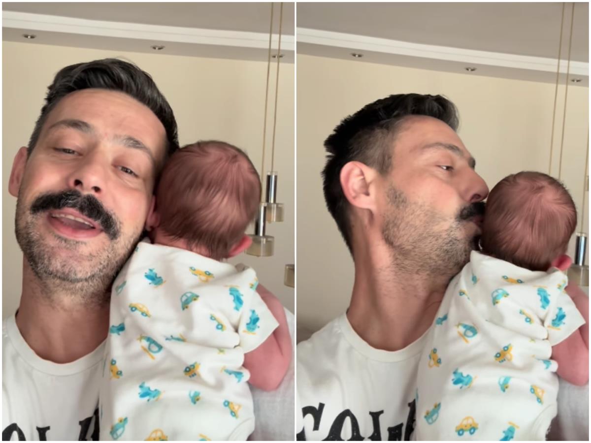 Milan Vasić sa sinom