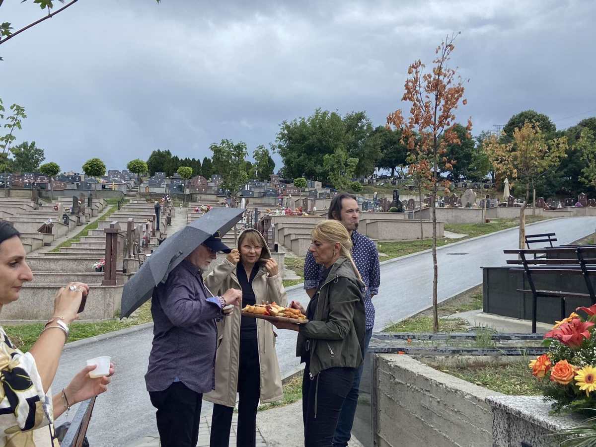 Biljana Krstić na pomenu Bore Đorđevića