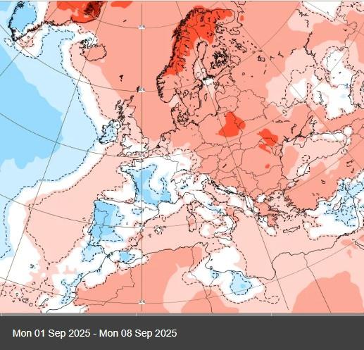 Mape, vremenska prognoza za prvu nedelju septembra