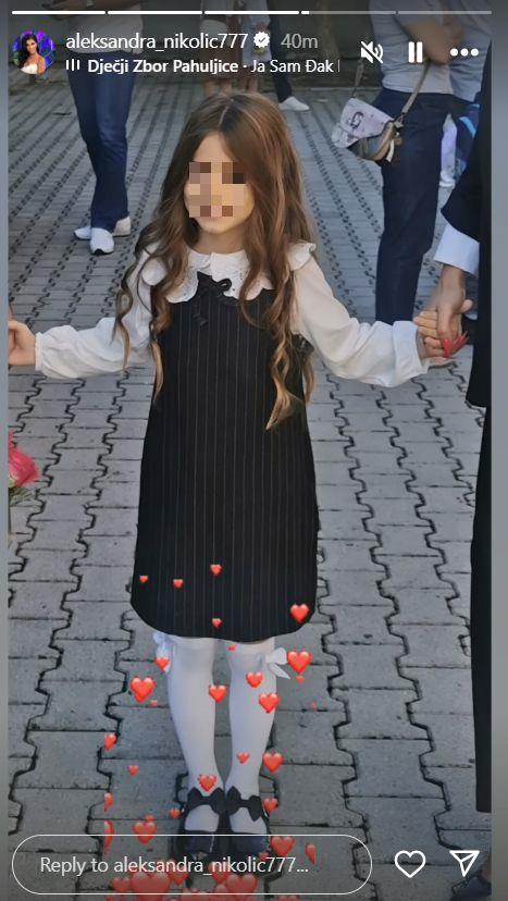 Ćerka Aleksandre Nikolić kreće u školu