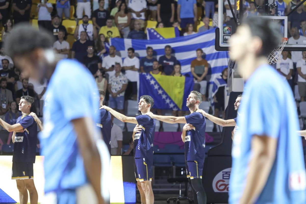 Detalj sa utakmice Grčka - Bosna i Hercegovina