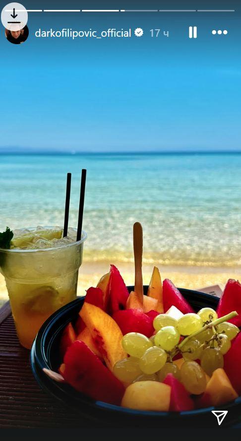 Darko Filipović uživa na plaži