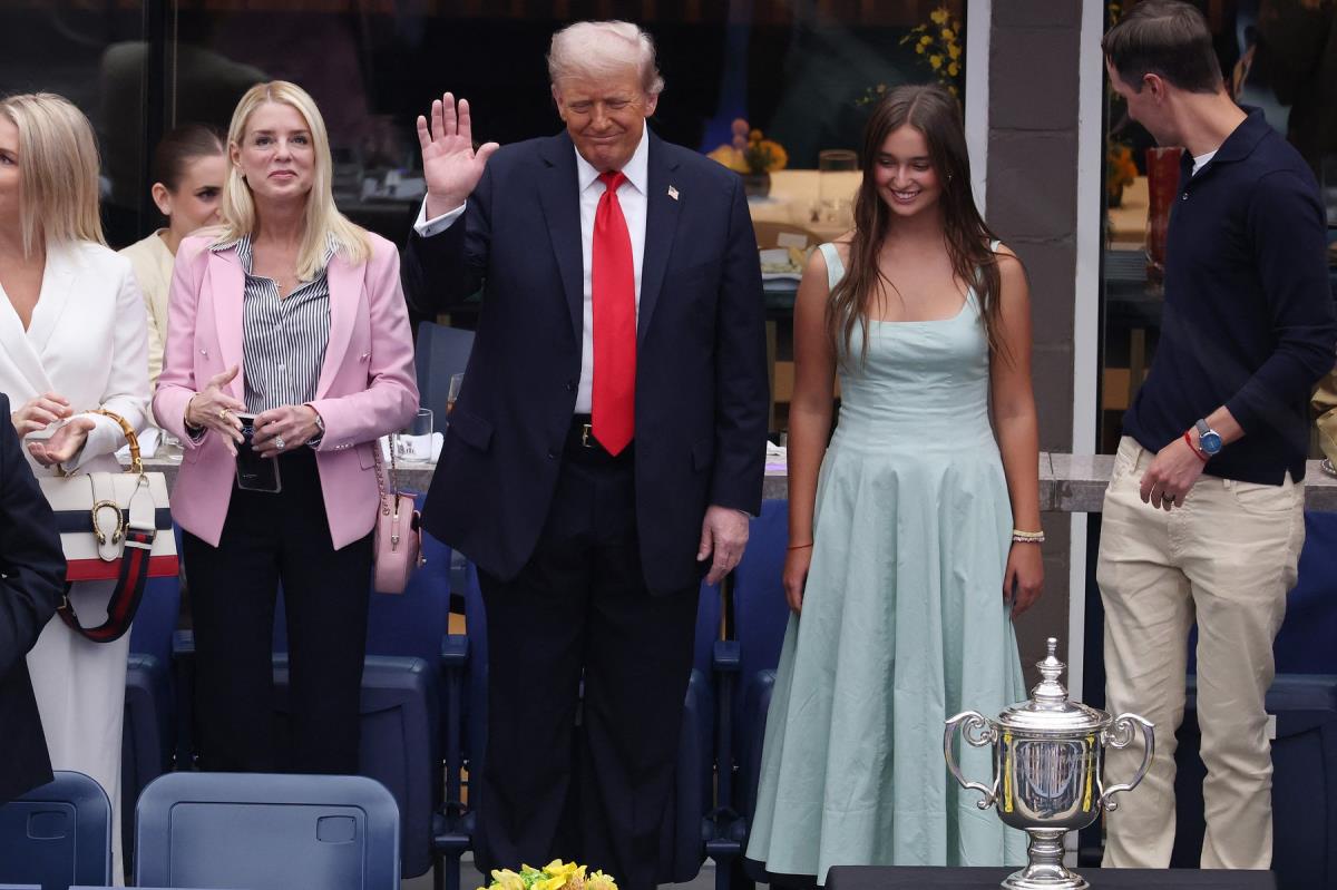 Donald Tramp sa unukom na finalu US OPEN