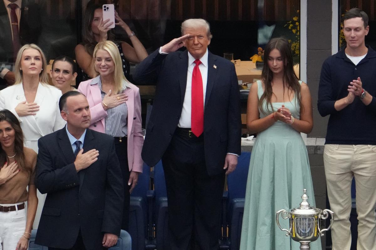 Donald Tramp sa unukom na finalu US OPEN 2025