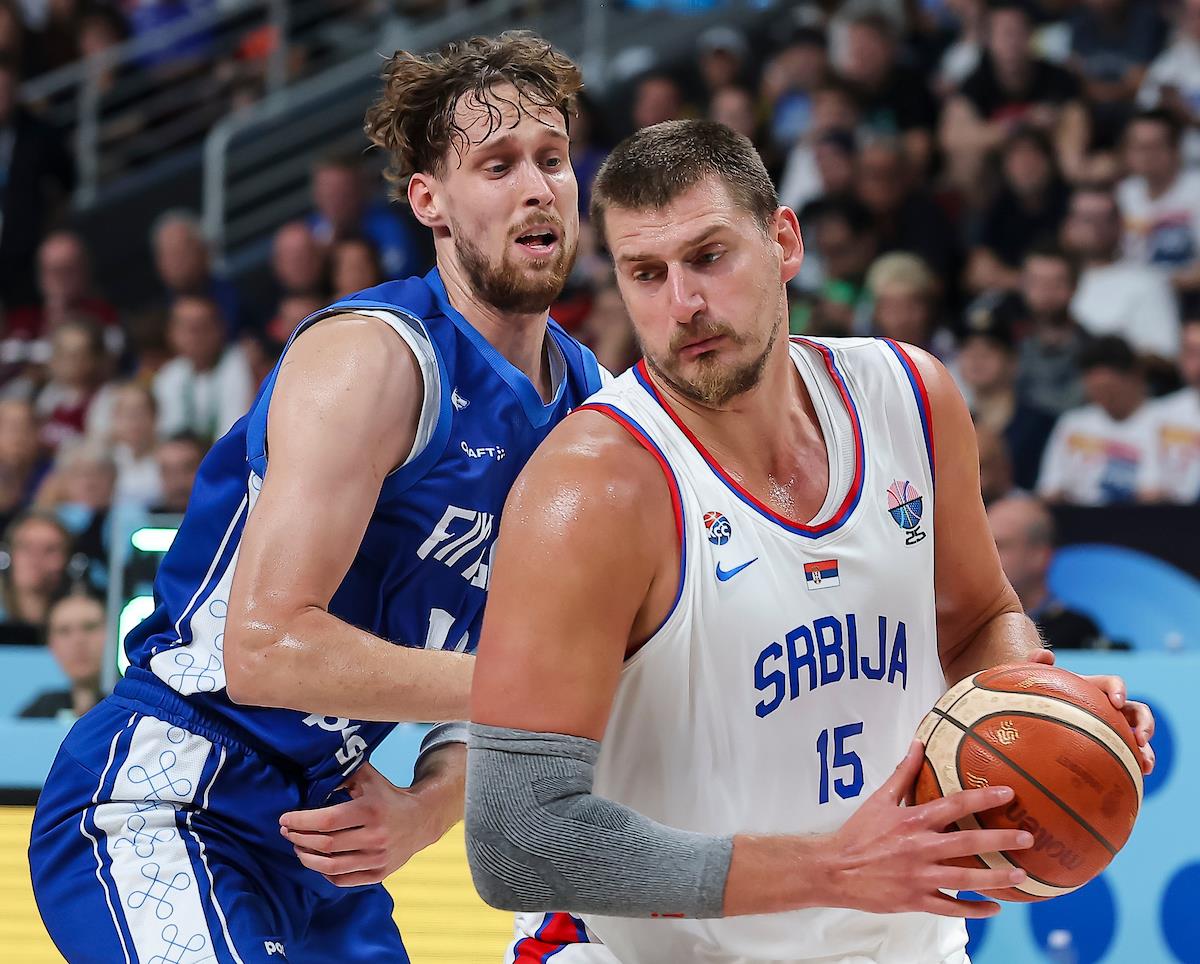 Nikola Jokić na meču Srbija - Finska Eurobasket 2025