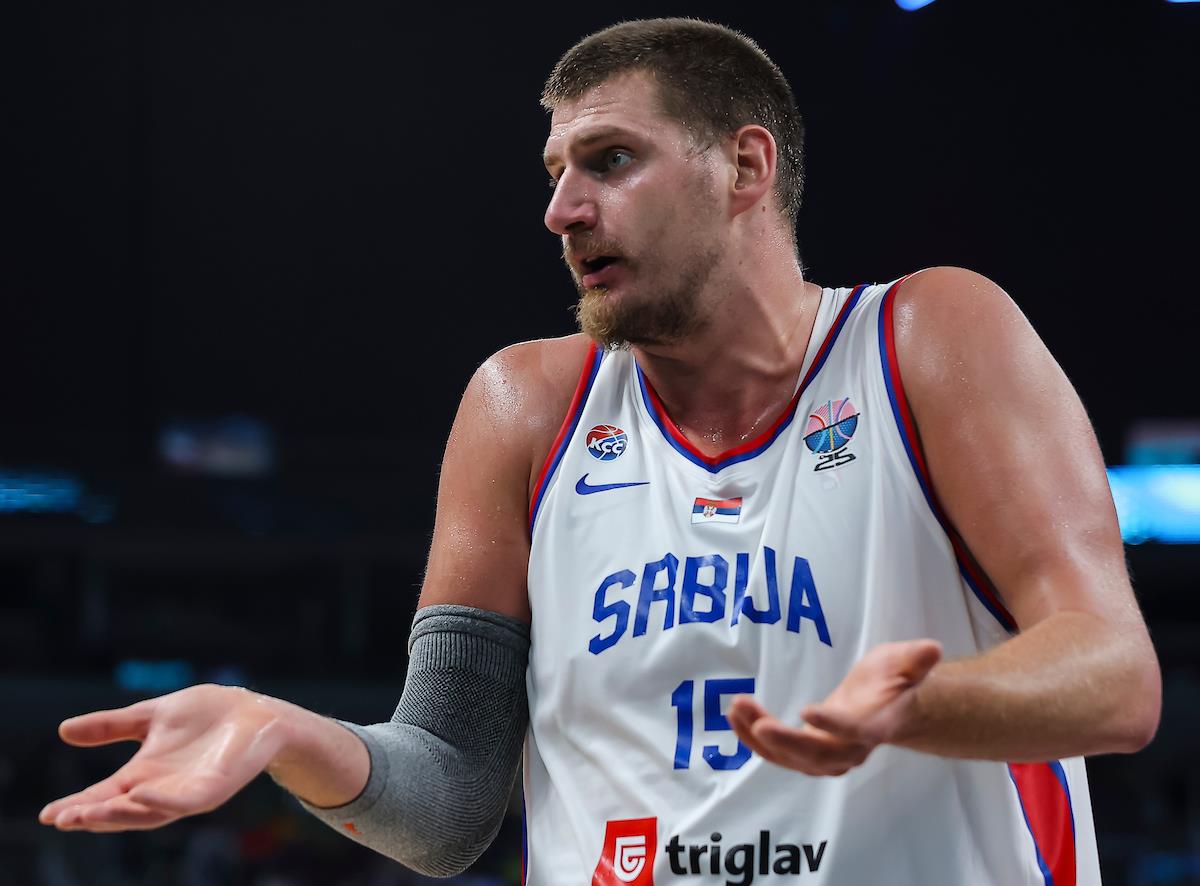 Nikola Jokić na meču Srbija - Finska Eurobasket 2025