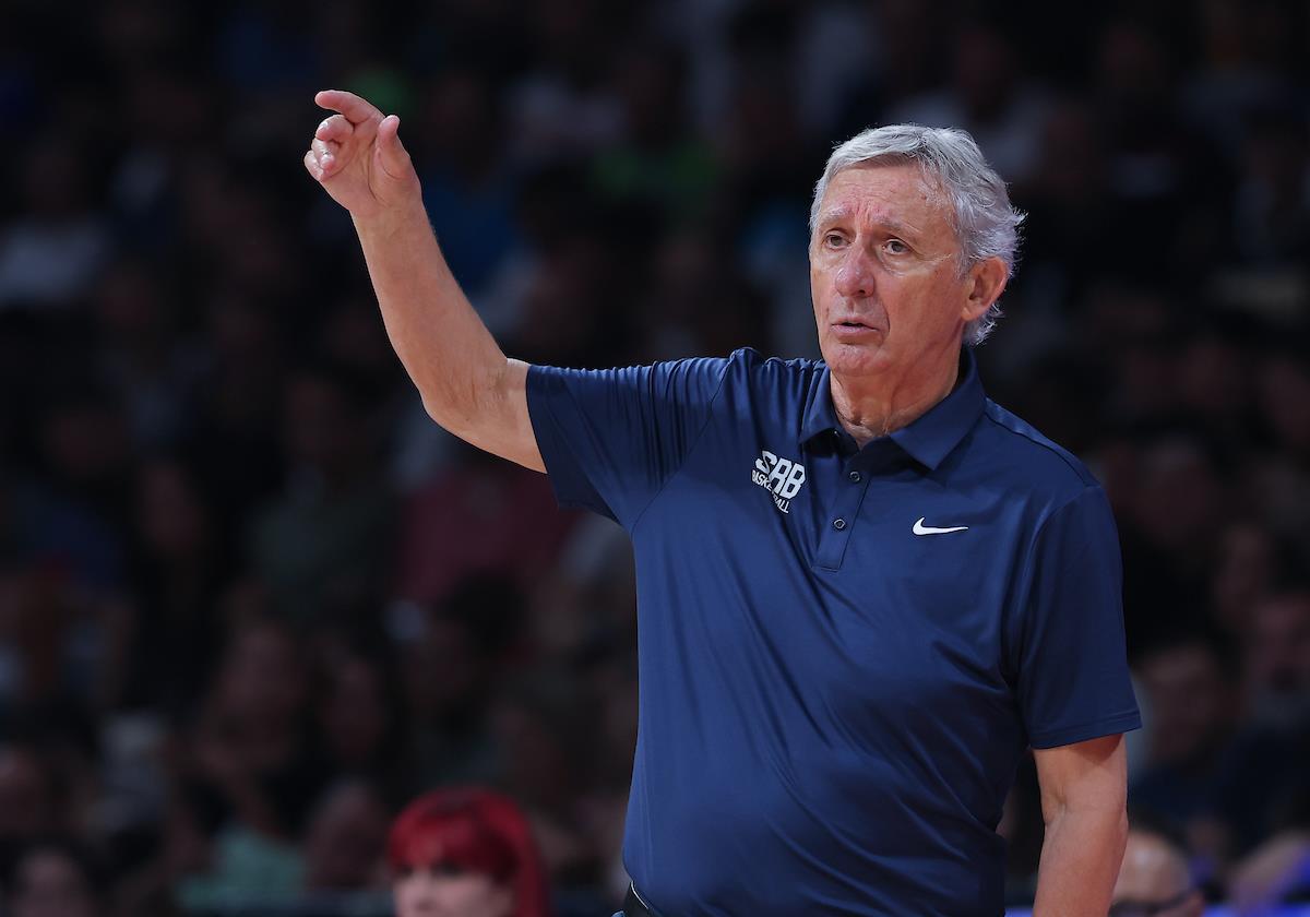 Svetislav Pešić na klupi košarkaške reprezentacije Srbije Eurobasket 2025