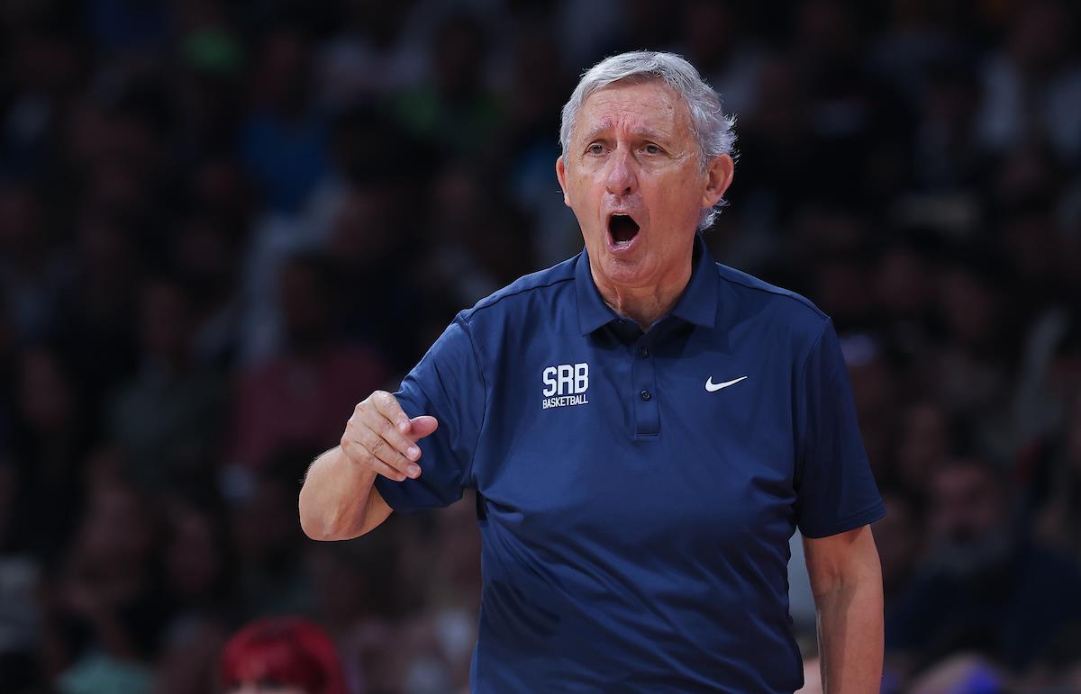 Svetislav Pešić na klupi košarkaške reprezentacije Srbije Eurobasket 2025