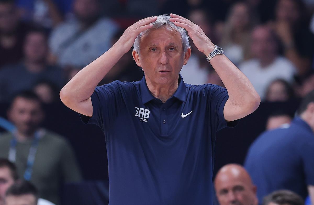 Svetislav Pešić na klupi košarkaške reprezentacije Srbije Eurobasket 2025