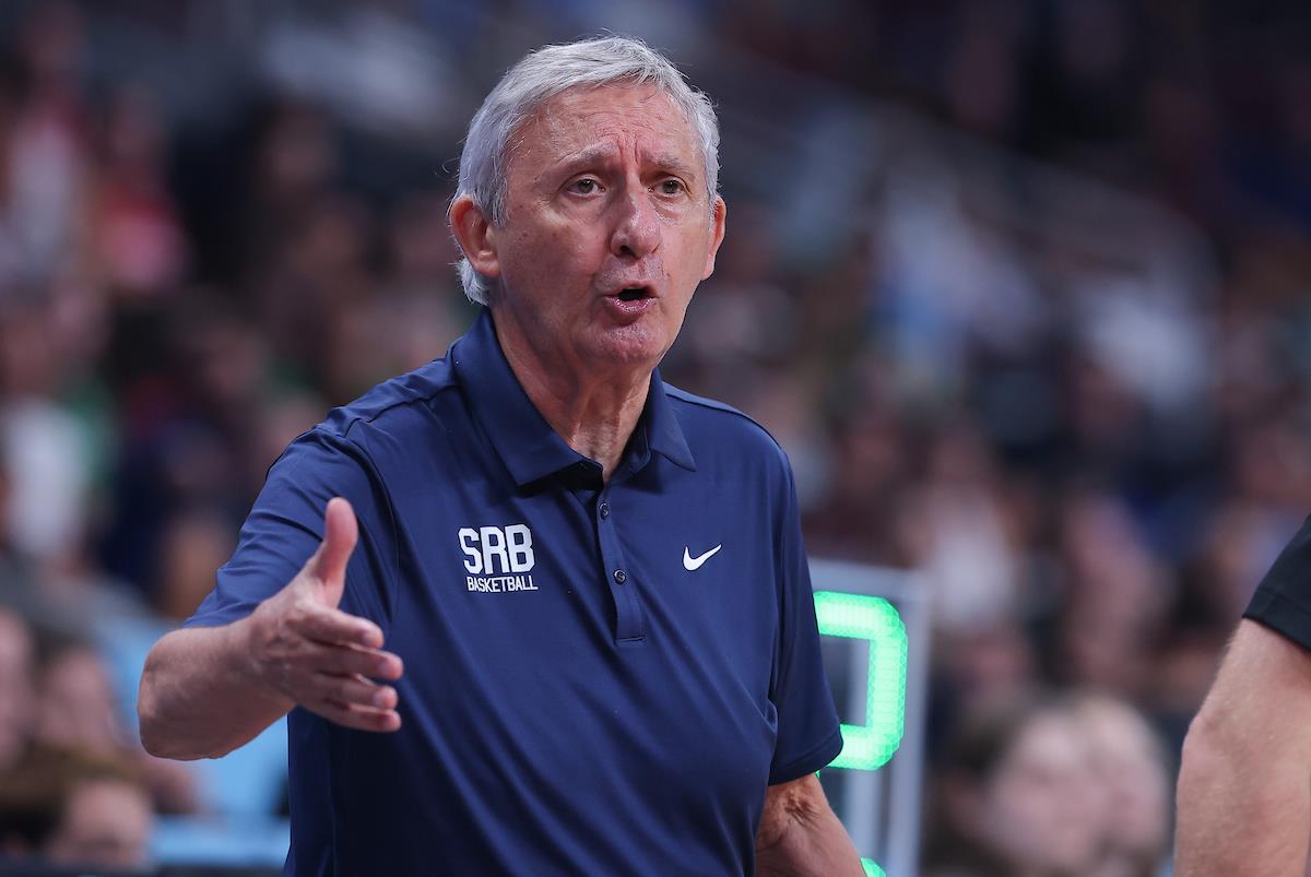 Svetislav Pešić na klupi košarkaške reprezentacije Srbije Eurobasket 2025